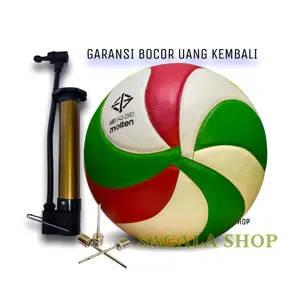 Bola MOLTEN 4200 Voli Empuk Pres Volley Latihan Gratis Pentil Jaring Ball Outdoor