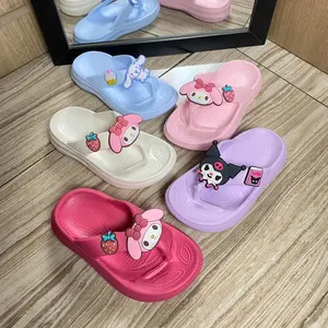 Jokixx New Sandal jepit anak perempuan bandua karakter Kuromi melody