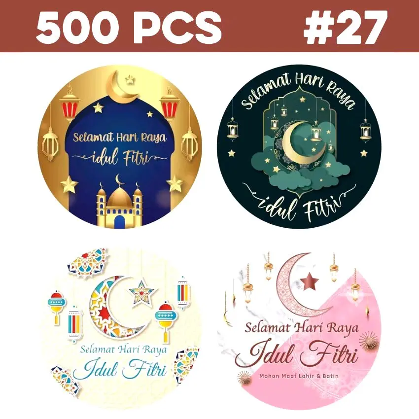 Stiker Roll Idul Fitri isi 500 pcs