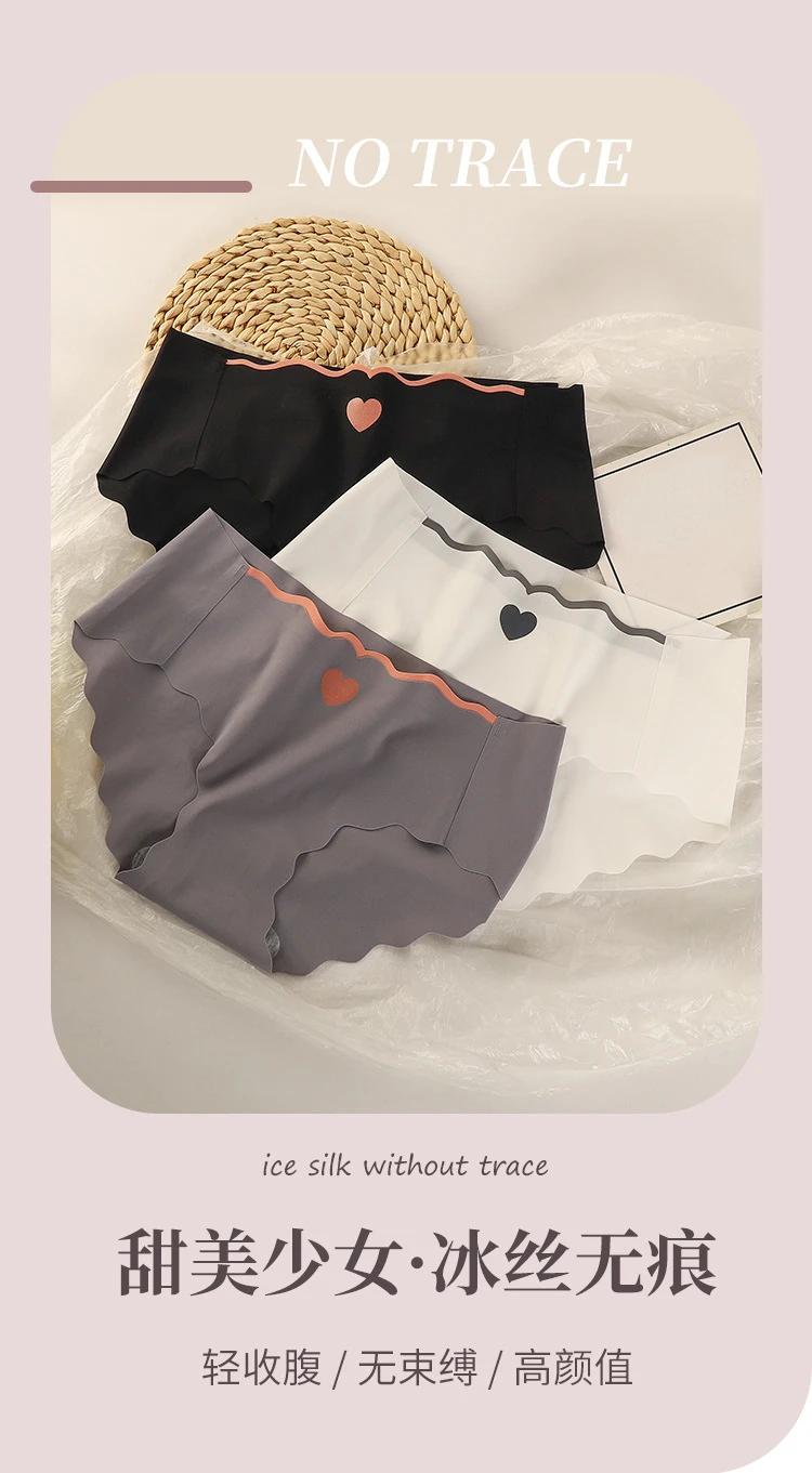 Product Introduction of 3PCS Lot Sexy Ice Silk Panties Women Middle 2