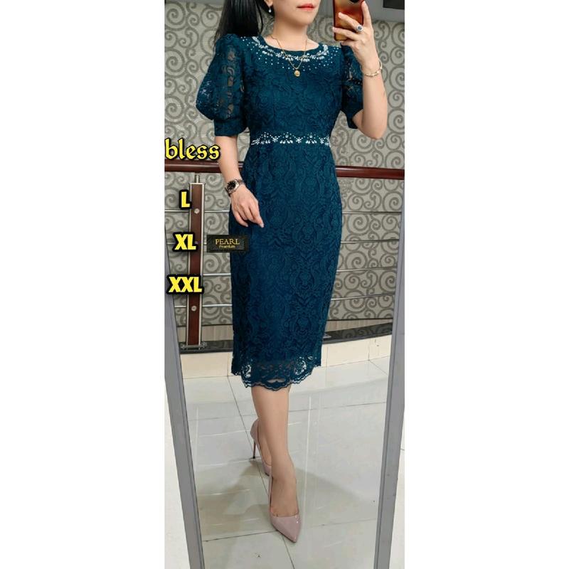 Dres Brokat terbaru  Payet  Lapis puring 0