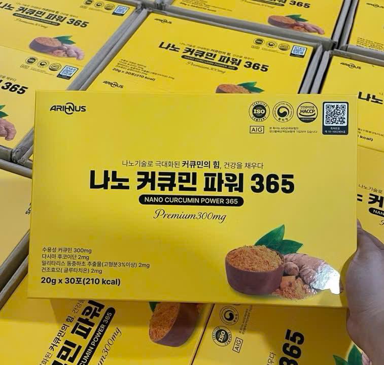   Nghệ 60 Gói  Tinh Nghệ Nano Curcumin Power Arinous 365 
