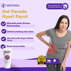 Movensa Tummy Gel Herbal, Gel Praktis Harian untuk Redakan Kram, Hilangkan Begah & Jaga Perut Tetap Ringan