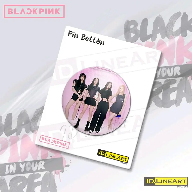 Pin Button BLACKPINK GIRLBAND KPOP Pin Plastik Bros Aksesoris 4