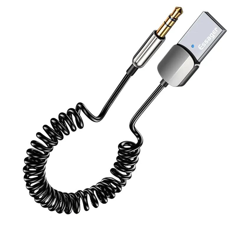 Product Introduction of Bluetooth Audio Receiver Dongle USB To 3.5mm Jack Car Audio Aux Bluetooth 5.0 Handsfree Kit 42
