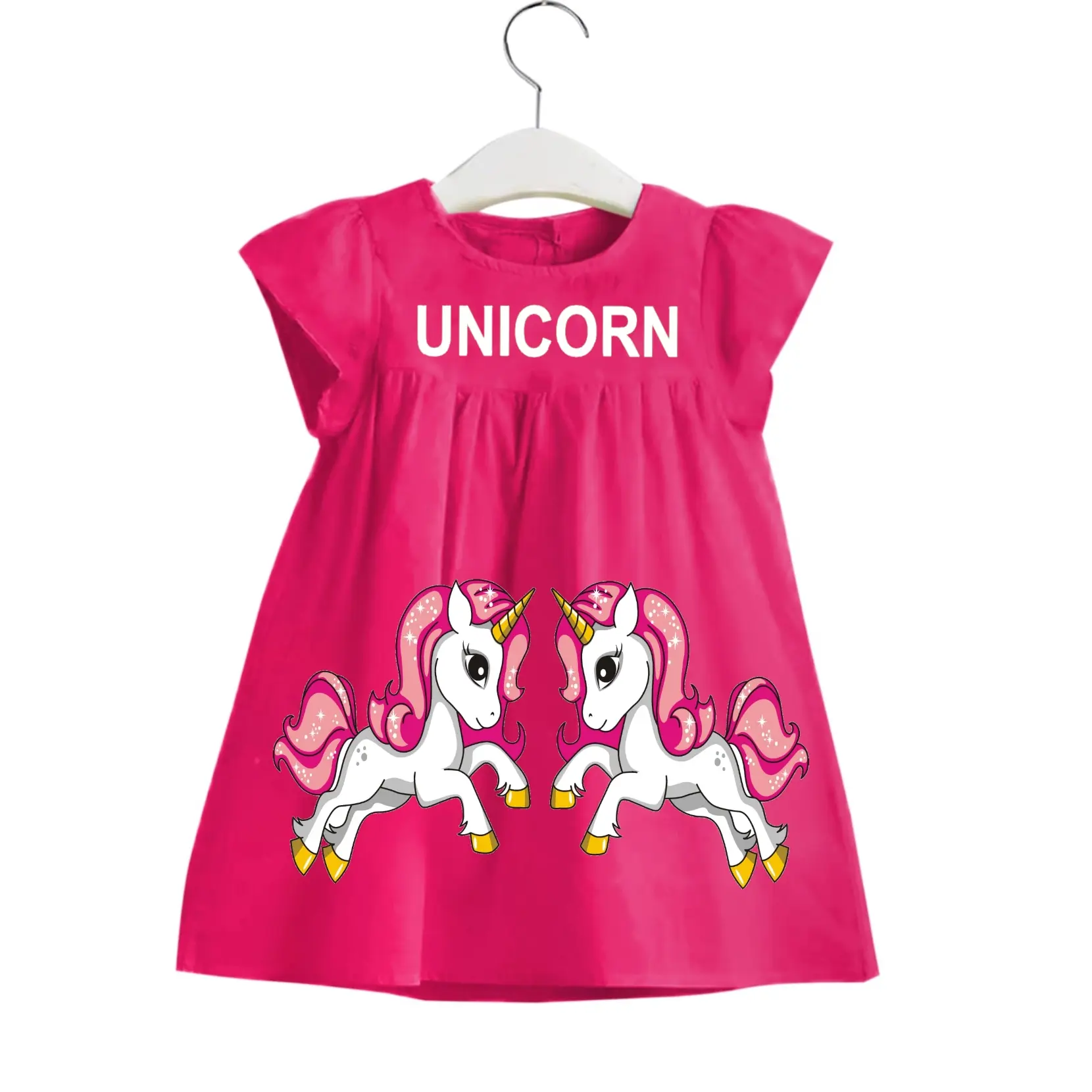 Dress Anak Perempuan Model Unicorn Fashion 1-3 Tahun Kids Kids Cewek Combed Katun Girls Bayi