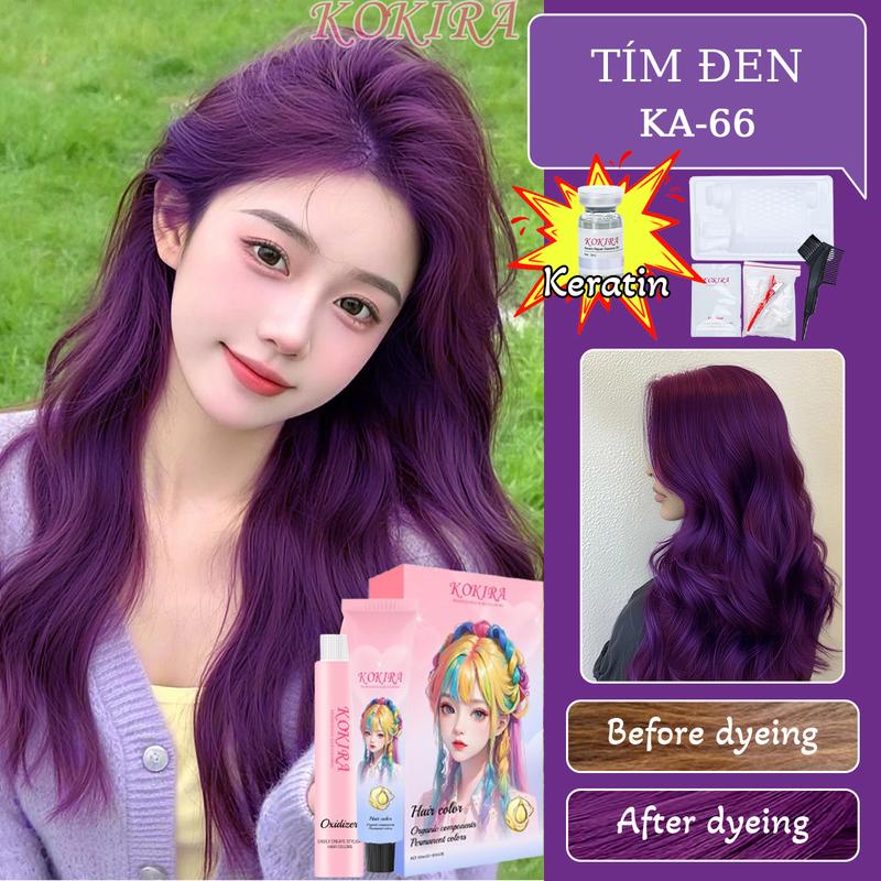 Thuốc Nhuộm Tóc, KOKIRA, Màu Tím Đen -66