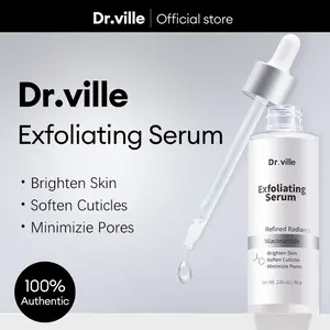 Dr.ville Peeling Serum Wajah - Serum Penghilang Komedo & Pori Tersumbat - Gentle Exfoliator Untuk Kulit Halus Glowing