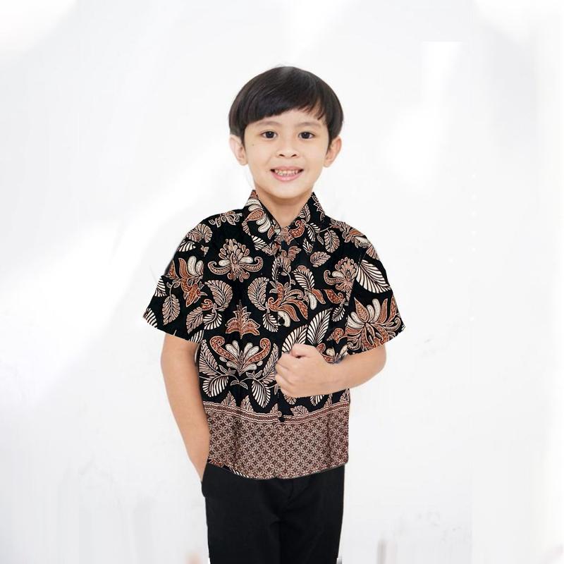 Zahra Batik - Kemeja Batik Anak Laki-Laki Lengan Pendek 2-10 Tahun Kemeja Anak Cowok Baju Anak 1