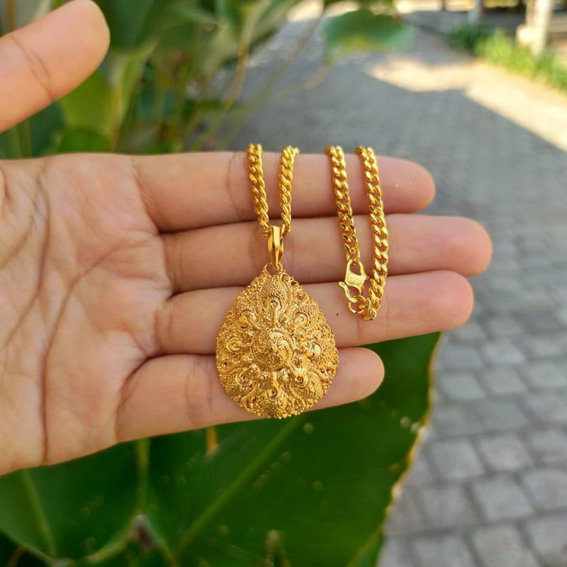 kalung tetes bun bali lapis emas 4