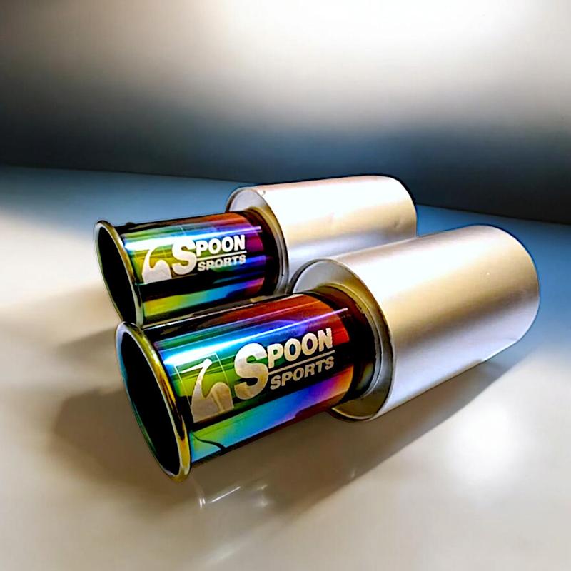 KNALPOT MOBIL RACING SPOON SPORTS SUARA BASS BULAT galvanis+stainless blumond UNTUK SEMUA JENIS MOBIL Motorcycle 0