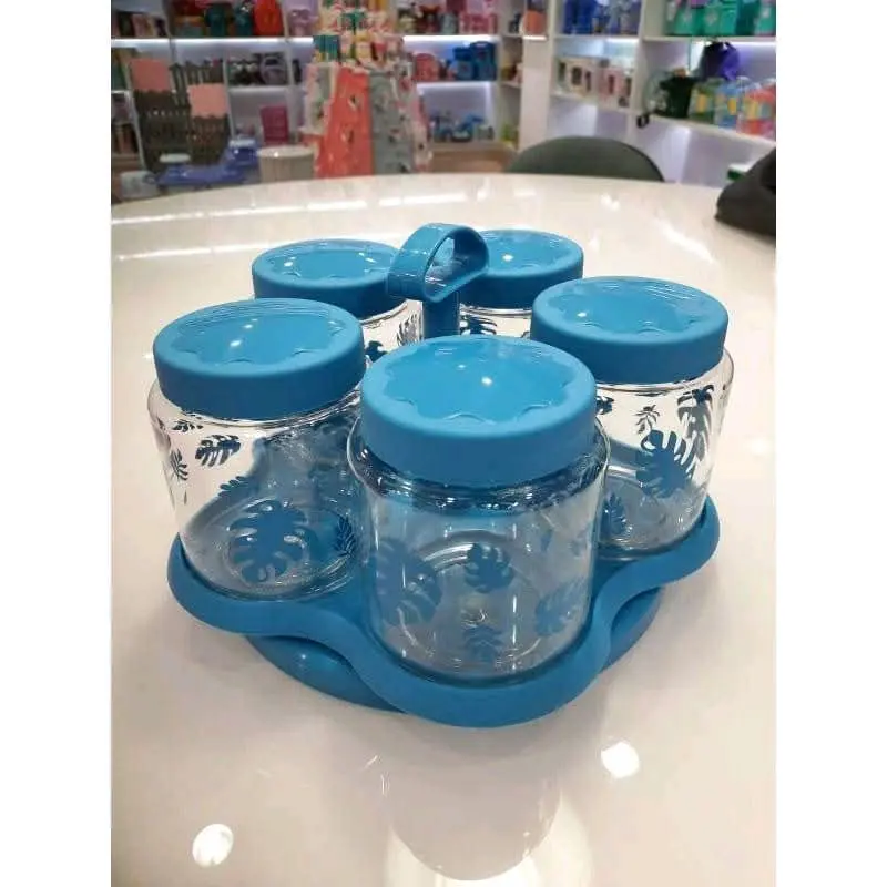 toples tempat kue kering lebaran murah Nobanana Spin Canister Set Toples kedap udara Technoplas Multifungsi Plastik 1
