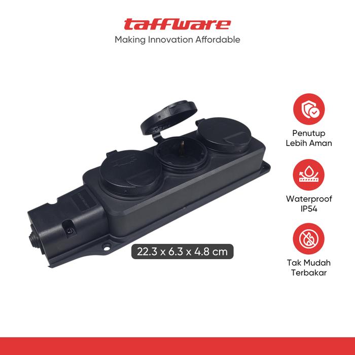 Gambar Taffware Stop Kontak Outdoor Terminal Anti Air IP54 16A 250V EU - T36 - 1 Soket dari Taffware Official Store Kota Administrasi Jakarta Barat Tokopedia