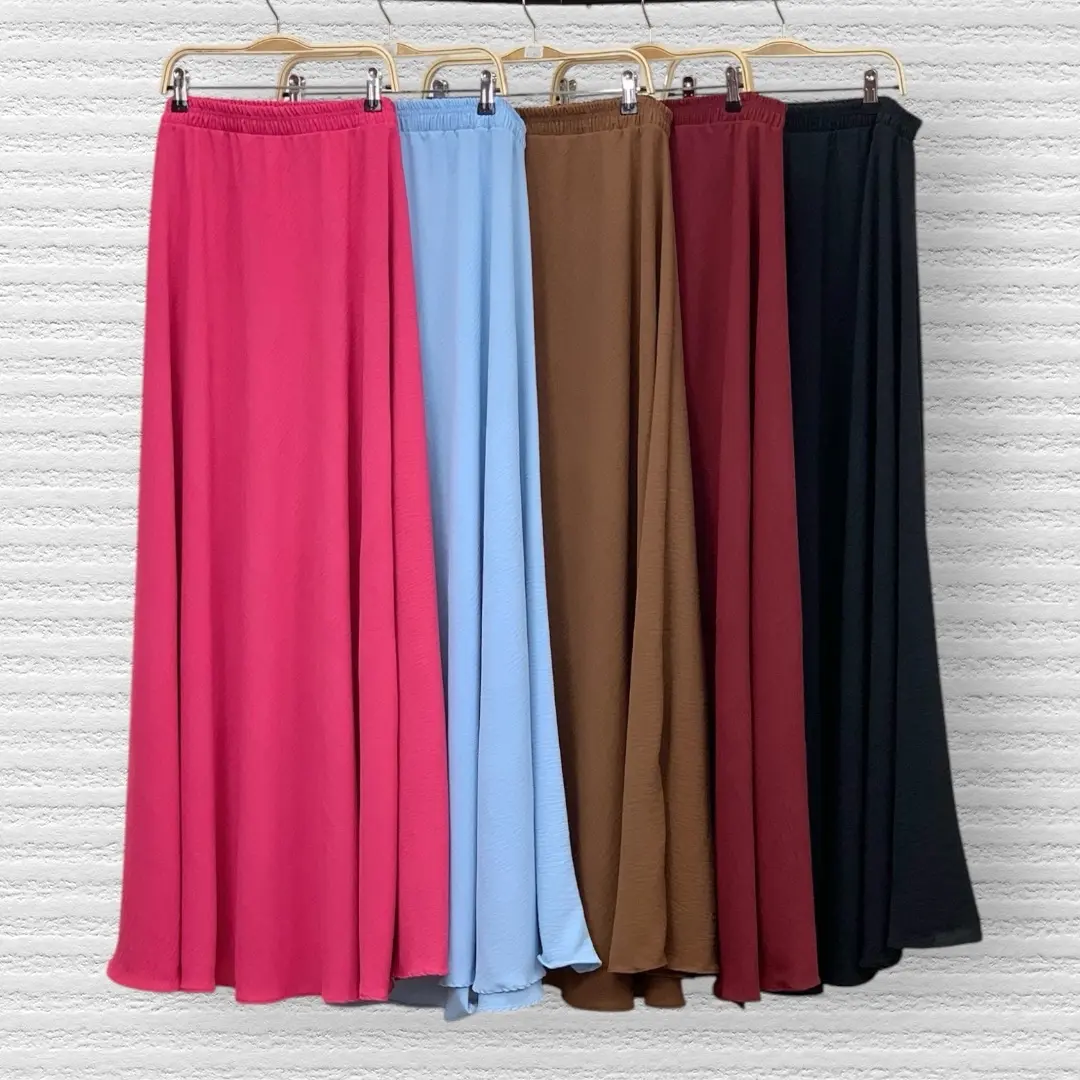 XAIR FLOWEY SKIRT LEMBUT IRONLESS FLOWY KEMBANG SKIRT