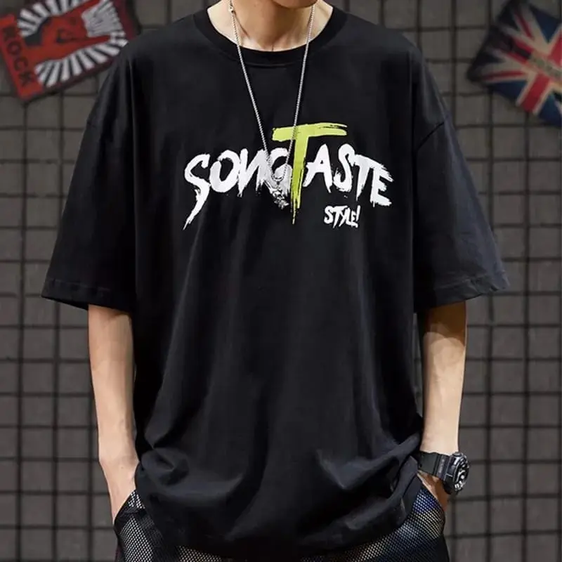 Baju Kaos Overisze Pria Wanita Unisex T-shirt Pakaian Pria Size M|L,XL,XXL,XXXL Baju Distro Outfit Cowok Unisex Terlaris Oversize SONGTA  - SEFO.ID 5