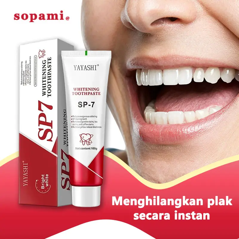 SOPAMl Pasta Gigi Probiotik SP-7ORIGINAL, Odol PemutihGigi kuning,Penghilang dan pembersih KarangTerbukti -BPOM Resmi pasta gigi penghilang karang