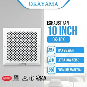 Kipas Angin Exhaust Fan/ Hexos Plafon OKAYAMA 10 IN - OK10X penyedot udara ruangan biar tidak panas