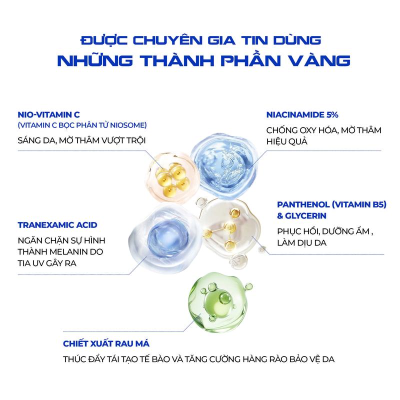Combo serum dưỡng trắng da và sữa rửa mặt ngừa mụn nam giới SEVENLAB hỗ trợ kiểm soát dầu, ngăn ngừa mụn, mờ thâm, sáng da vượt trội 6