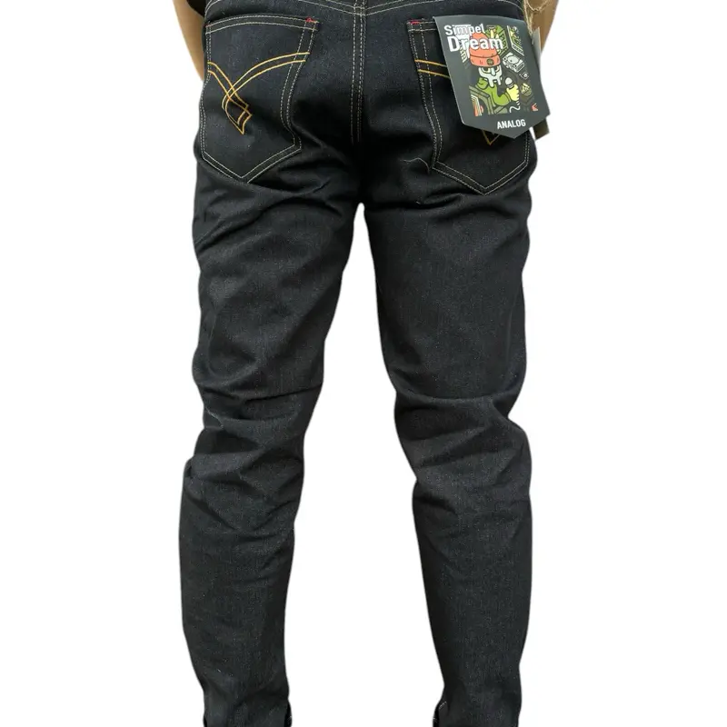 CELANA DENIM SELVEDGE ACCENT 16oZ ANALOG ART SIMPLE DREAM / RAW DENIM / SELVEDGE PRIA / JEANS PRIA / DENIM KAKU / DENIM ANAK TANGGUNG DAN DEWASA 5