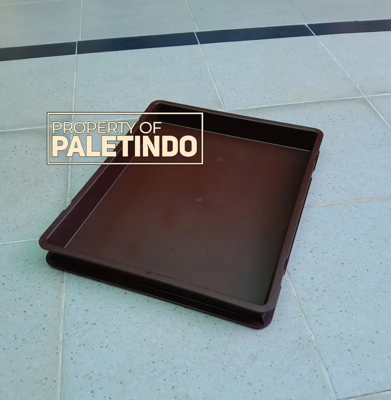 Keranjang Rot/ Bakery 53 x 43 x 5.5 Cm - Food Grade, Plastik Solid, Coklat & Merah 4