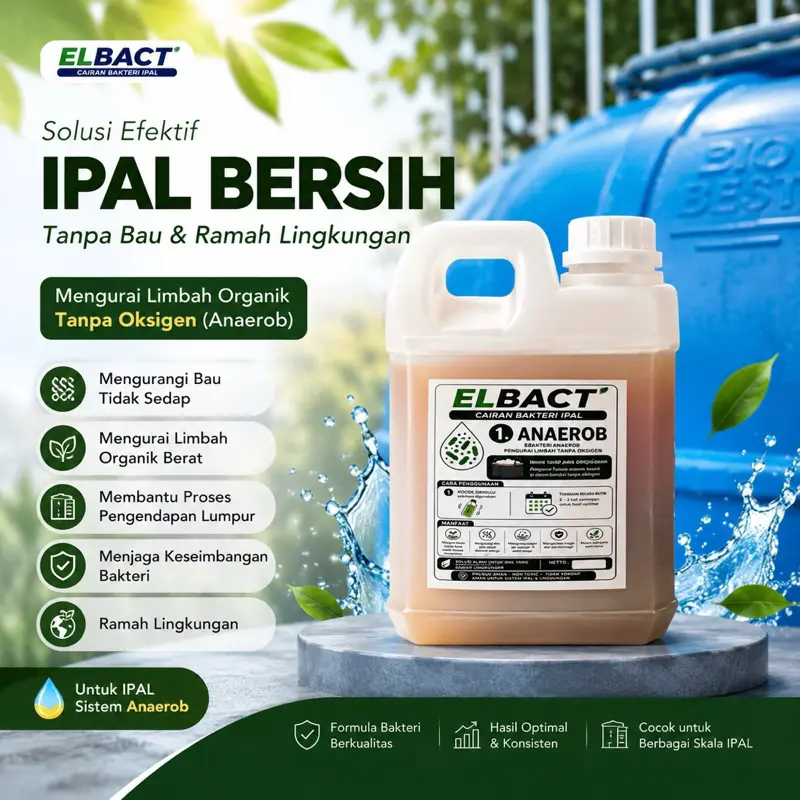 Cairan IPAL Anaerob - Bakteri Pengurai Limbah & IPAL MBG dll
