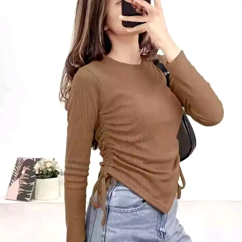 Blouse Serut Samping Tali Serut Korea Style Ukuran All Size dan Jumbo 8