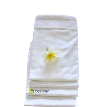 Bali Linen - Bolster Case 100% Cotton Tc 200 Plain White Fabric 3