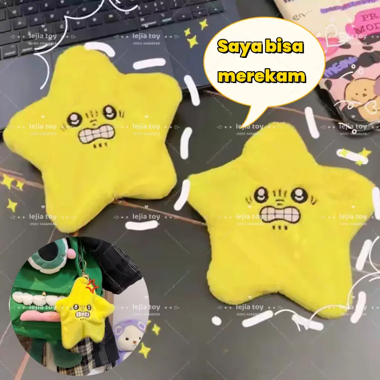 NEW Chikawa chiikawa Boneka Bintang Tantrum 22 x 21 cm gantungan charge isi ulang USB original import star stars cute