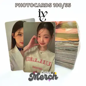 IVE Selca PC Photocard Unofficial 1 Sisi Tebal Laminasi 2 Sisi | Tersedia FREE INNER SLEEVE & KEYCHAIN | Bahan Art Carton 310 gsm Ukuran 5,4 x 8,6 cm Cocok untuk Koleksi
