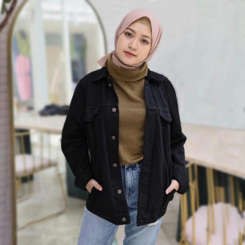 Product Introduction of Jaket Jeans Denim Tebal Wanita Ready Ukuran M-XXXL 3