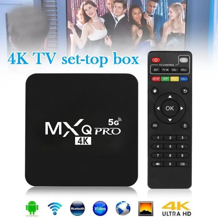 [COD] Android TV Box MXQ-Pro 4K Internet Smart Tv Media Player Terlaris Kabel Adaptor 0