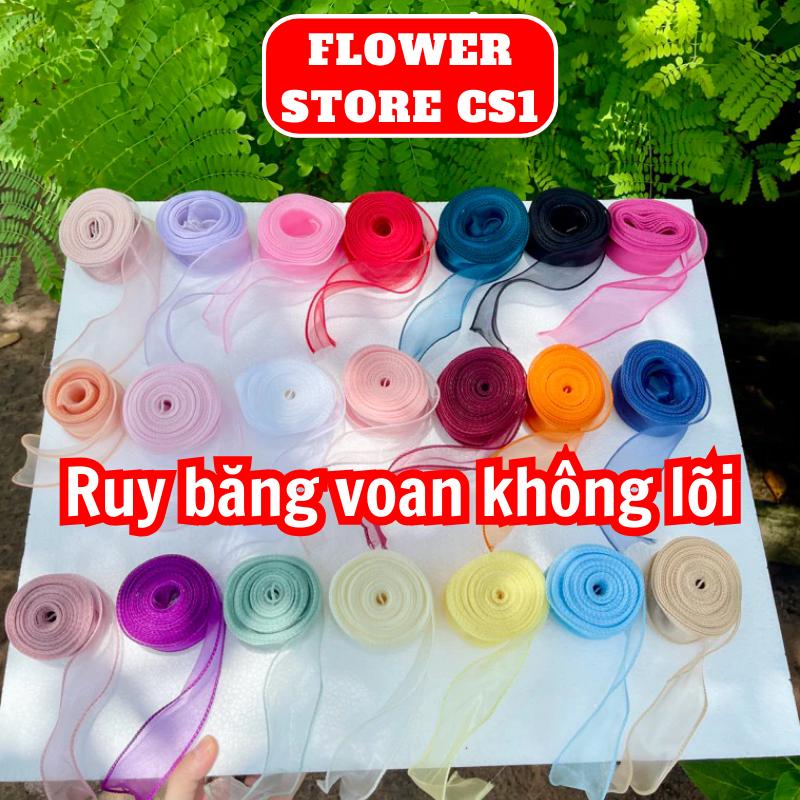 1 cuộn ruy băng voan không lõi bản 4cm dài hơn 9 mét