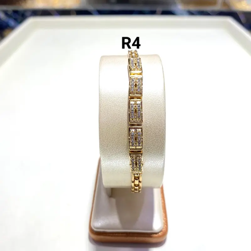 Gelang rantai xuping original model permata berkilau anti karat 4