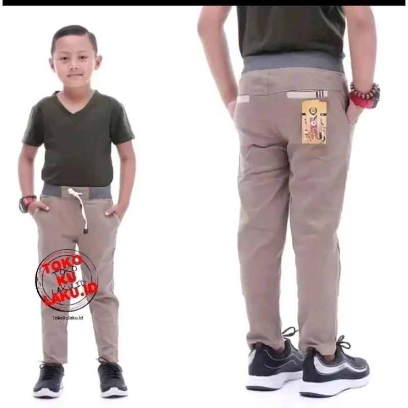 Paket Celana Panjang Anak chinos panjang anak Umur 4 Tahun - 12 Tahun twill distro termurah 4