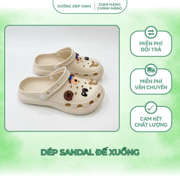 Dép sandal đế xuồng Sục cross đế độn 3cm Nữ DéP Shoes GiàY