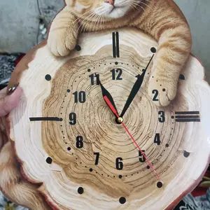 Jam Dinding Kucing Lucu Unik - Hiasan Kamar Ruang Tamu aesthetic