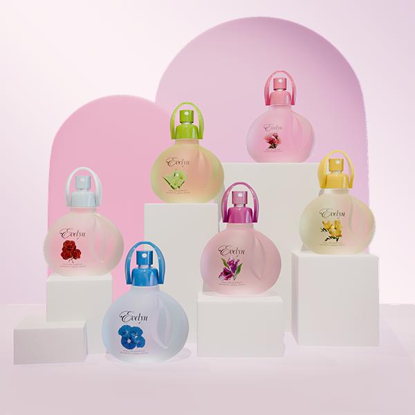 Evelyn Eau De Parfum Blossom Series 60ml / Parfum Wanita Travel Size / Parfum Wanita / Minyak Wangi