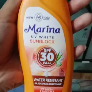 Marina Hand & Body Lotion UV WHITE extra spf 30 & Sunblock 85ml & 92ml Tubuh Pencerah
