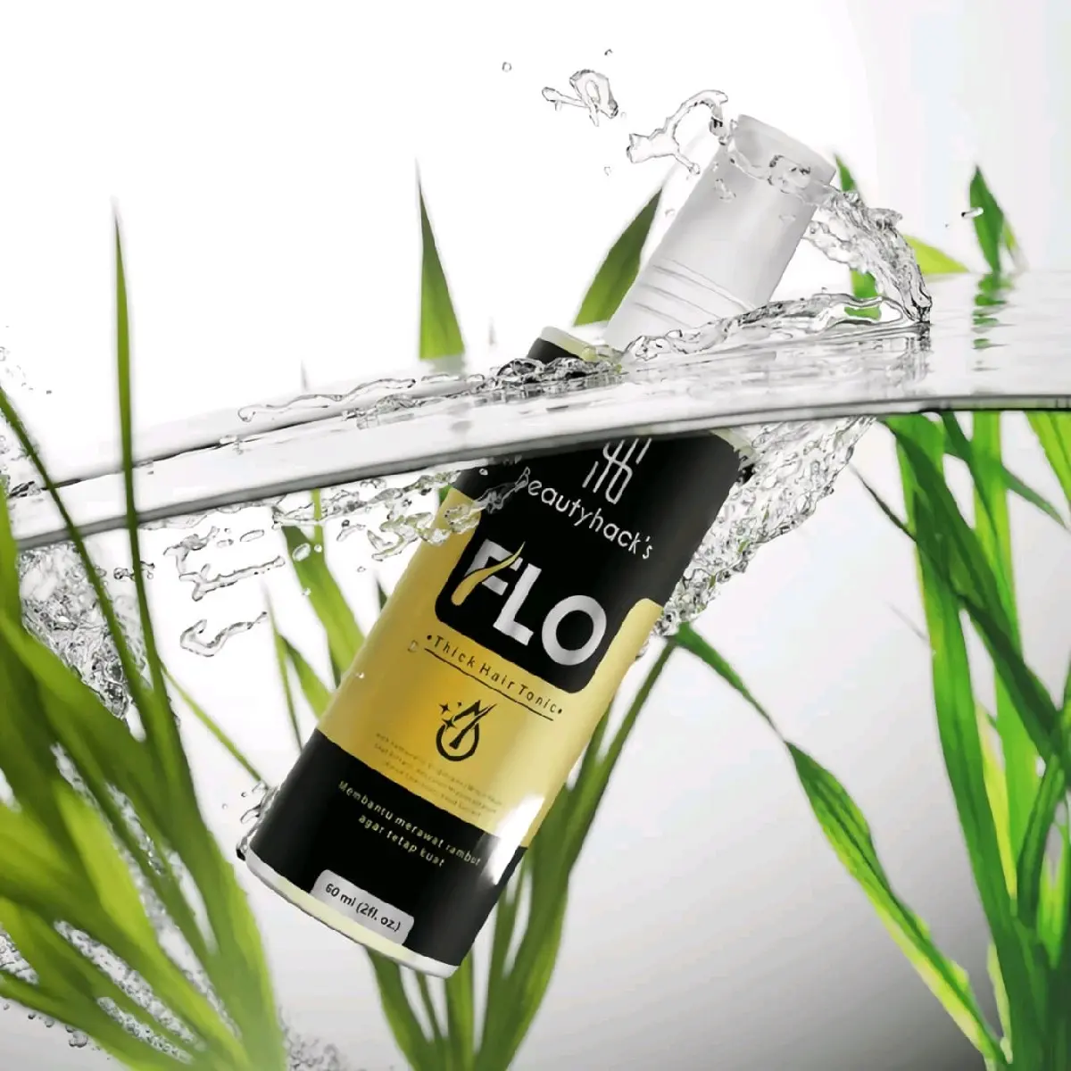 BIG SHELL!! FLO HAIR TONIC 60ml Menumbuhkan Rambut Kering Dan Kebotakan Dini