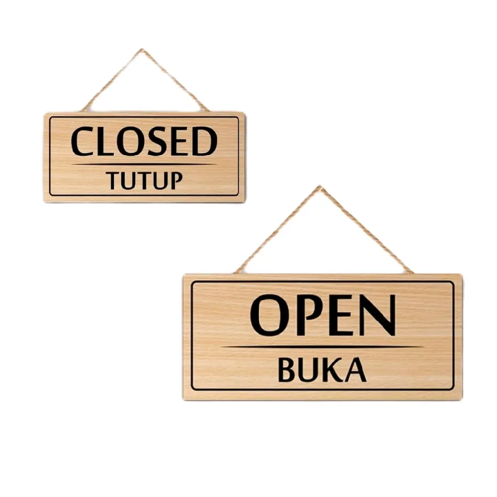 papan buka tutup/ papan open close toko