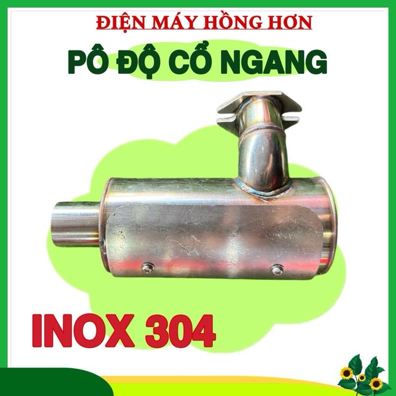 Pô Độ Kiểu Inox 304 ( Pô Cổ Ngang ) - Dùng Cho Bình Xịt Máy, Máy Cắt Cỏ Giúp Máy Nổ Êm Hơn Và Bốc Hơn