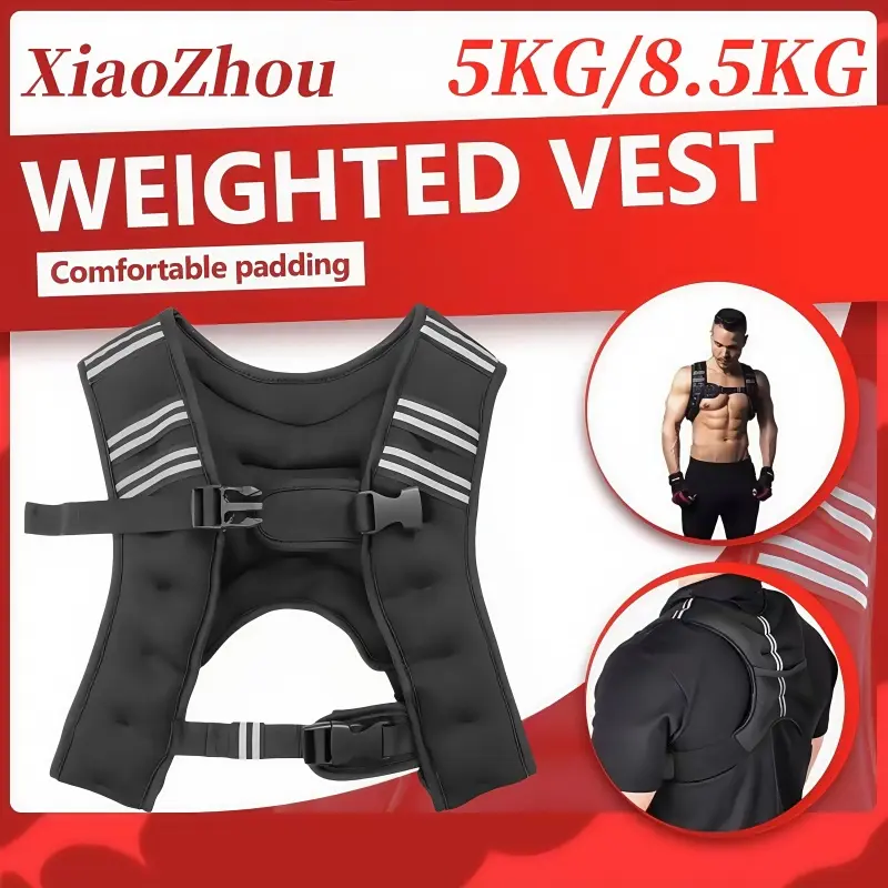 XiaoZhou-5KG/8.5KG Weighted Vest Adjustable Training Workout Jacket