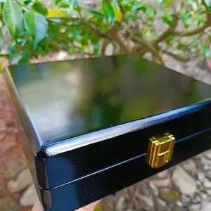 Kotak Cincin kayu asli muat 25 ring all size