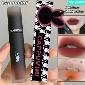 CAPPUVINI MATTE BEST Lip Glaze Waterproof Dark series Lipstik Liptint warna gelap Cappuvini liptin  tviral Merah Lipstick Creamy Gloss Bibir Liquid Kosmetik Kering Lasting Cosmetic