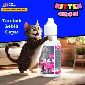 Obat Vitamin Anak Kucing Nutrisi Pertumbuhan Kitten Cat FEFARM