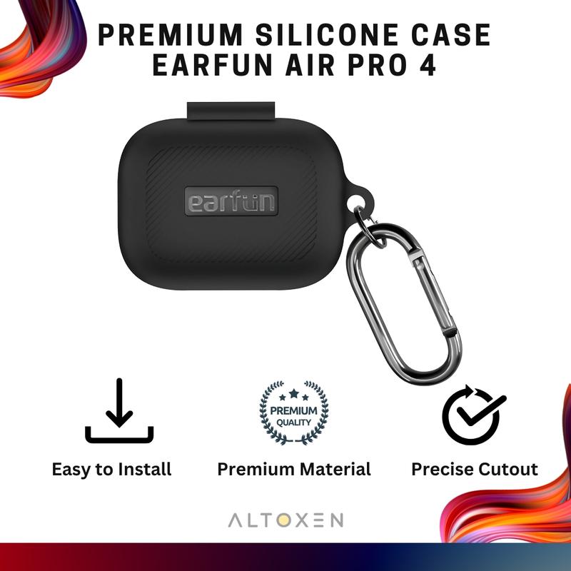 EarFun Air Pro 4 Case Silicone Solid Color Shockproof Earphone ...