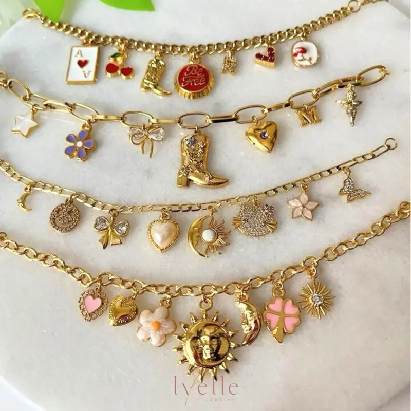 {GOLD & SILVER} BRACELET CHARM CUSTOM BEBAS PILIH RANTAI DAN LIONTIN TERPISAH WANITA TERBARU GELANG TITANIUM SEMI PERAK FREE BOX & GREETING {GOLD & SILVER} BRACELET CHARM CUSTOM BEBAS PILIH RANTAI DAN LIONTIN TERPISAH WANITA TERBARU GELANG TITANIUM SEMI PERAK FREE BOX & GREETING