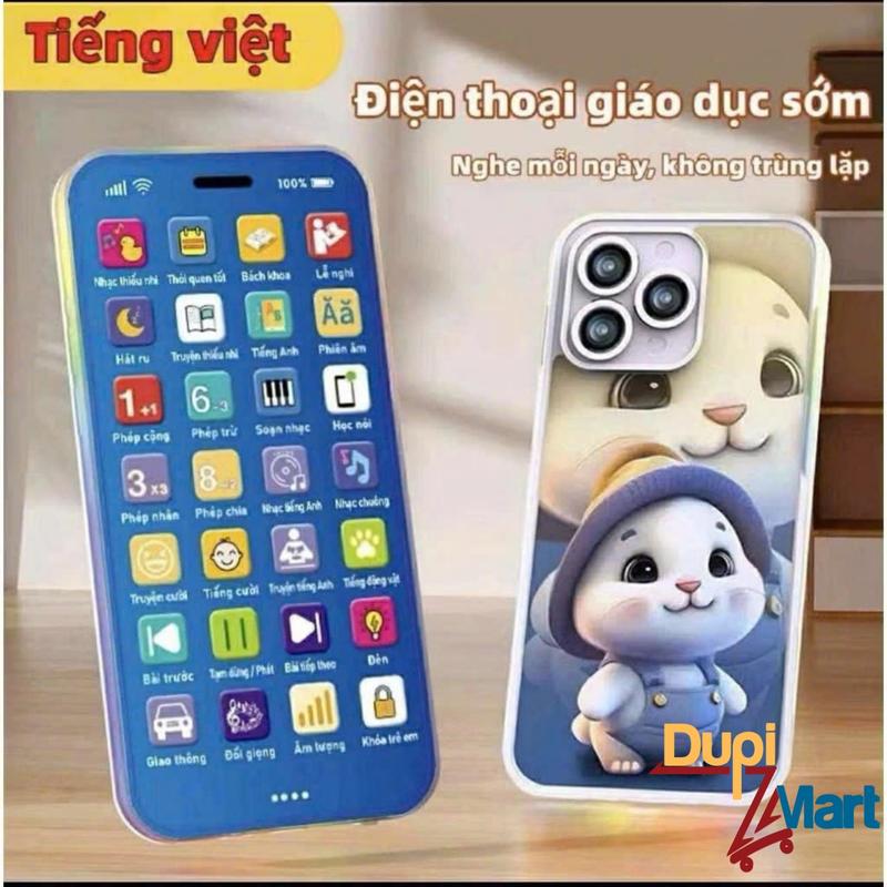 LOẠI 1 TIẾNG VIỆT SIZE LỚN Điện Thoại Đồ Chơi Trẻ Em Cho Bé Có Nhạc,Đèn Led Bài Hát Thiếu Nhi Việt Nam Nhạc Ru Ngủ Đa Năng Cho Bé