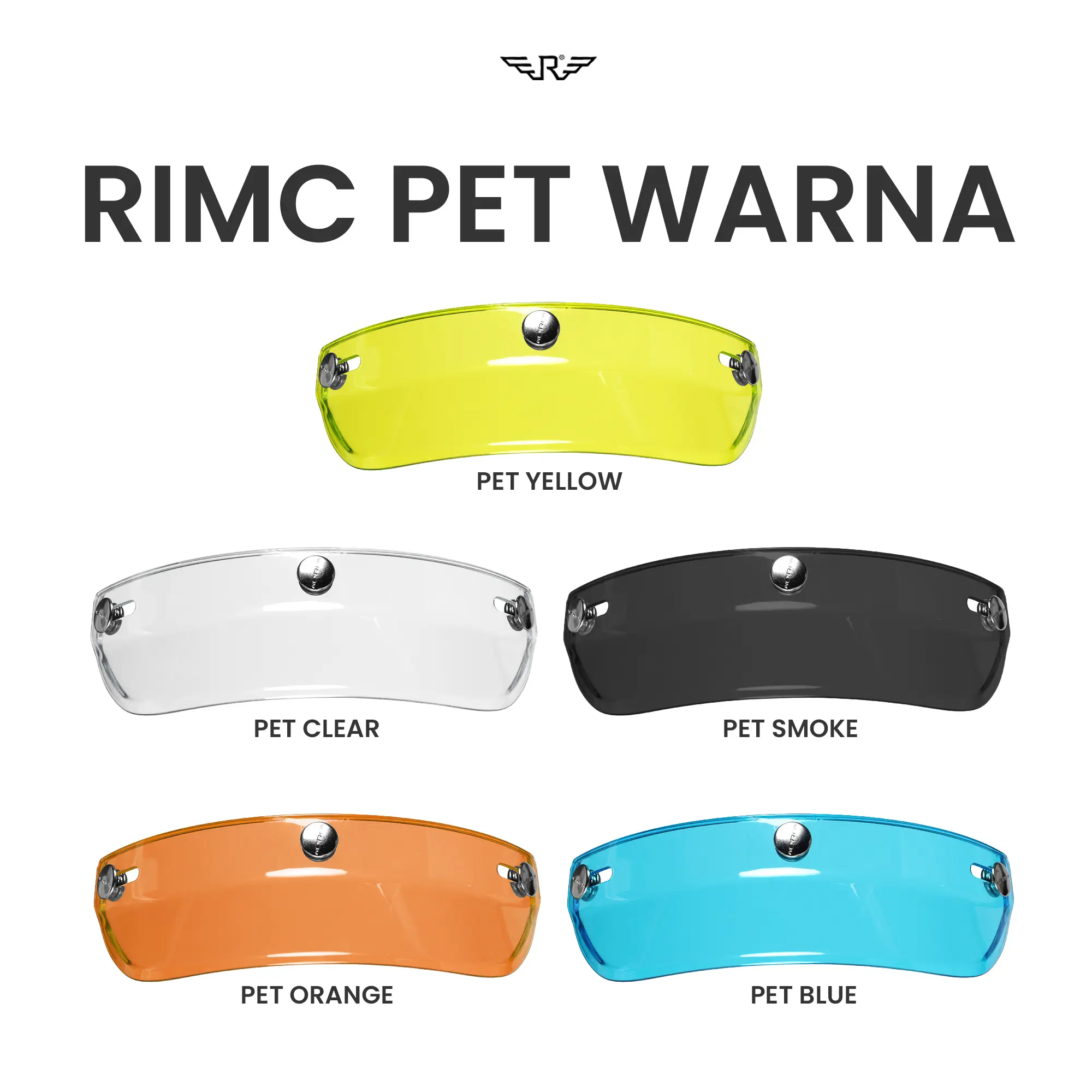 RIMC Pet Warna PNP Untuk helm RIMC Pet Helm Motorcycle