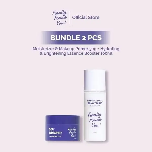 [Bundle 2in1] Finally Found You Essences Toner Hydriceing + Moisturizer Finally Found You Sou Bright 30gr